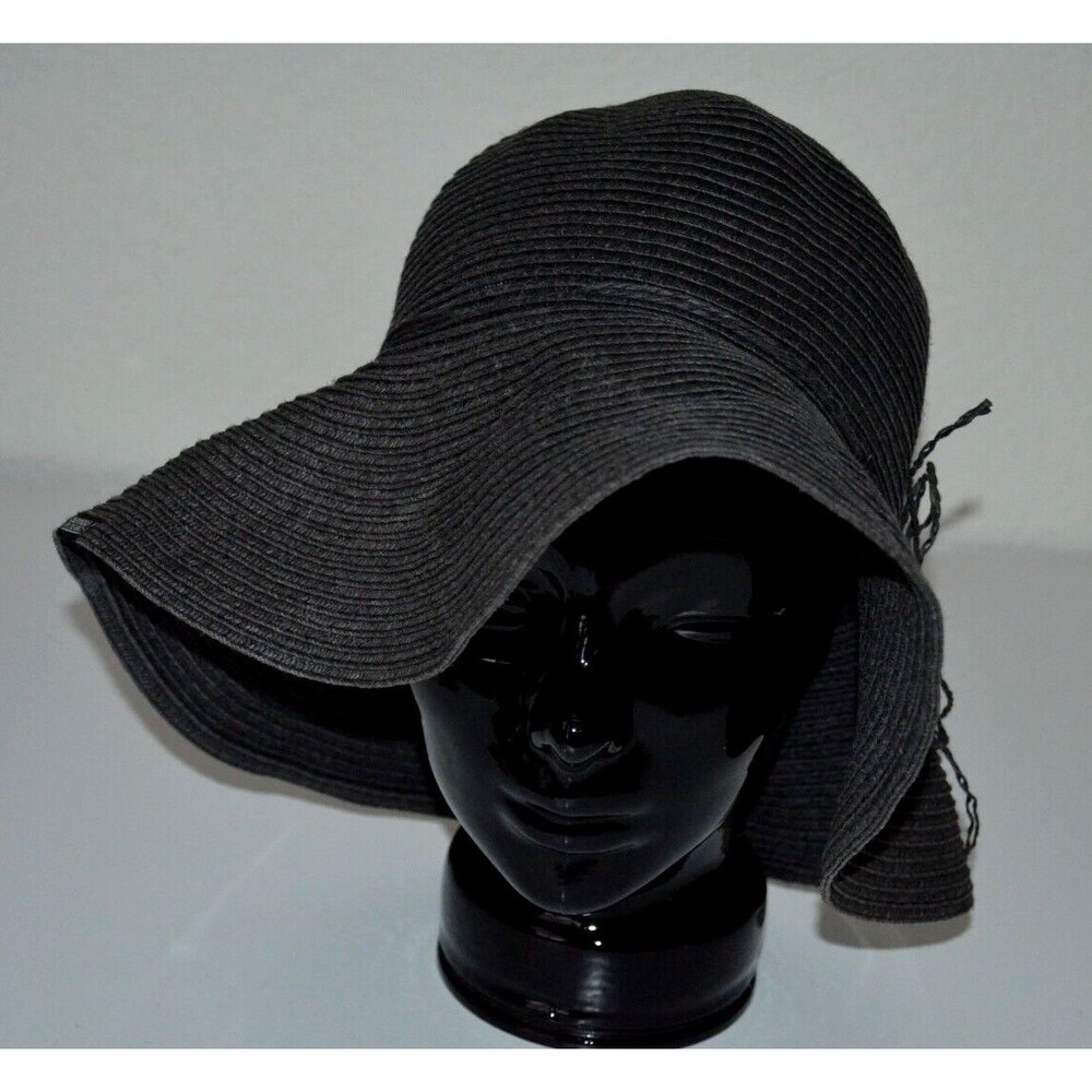 Outdoor Research Black Wide Brim Very Floppy Sun Hat Woven Paper One Size Beach